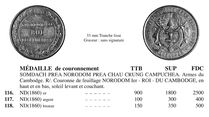 Medal of Norodom Medallions