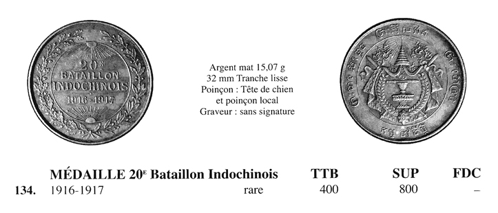 Medal of Sisowath 1 Medallions