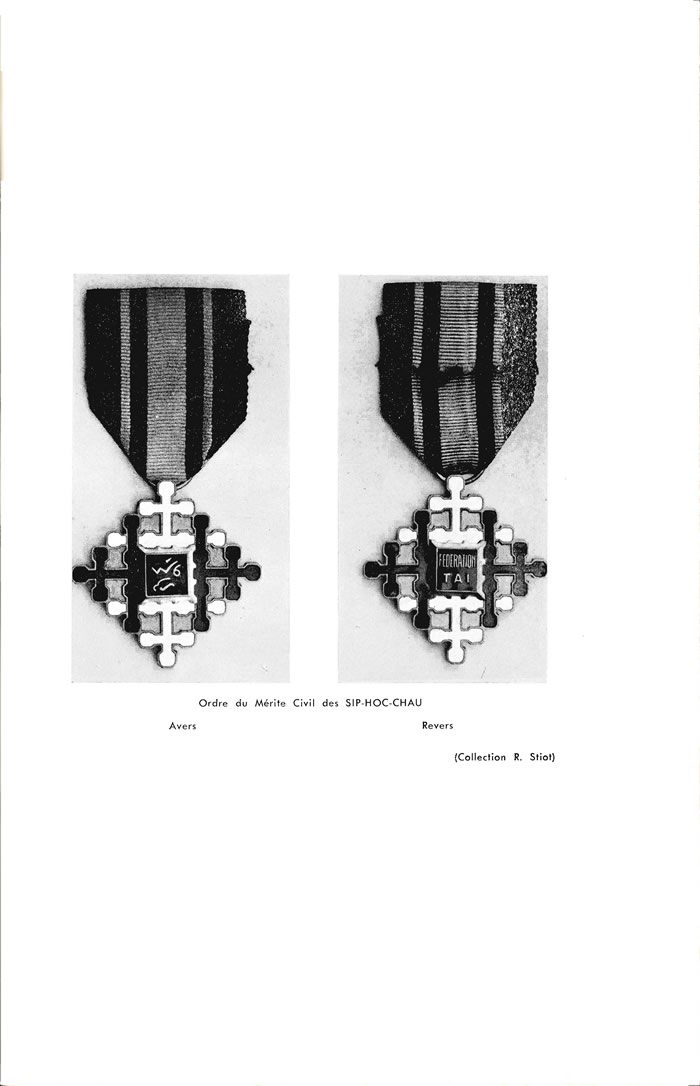 L'ordre du mérite civil et l'ordre du mérite militaire de la Fédération Thaï - p 1